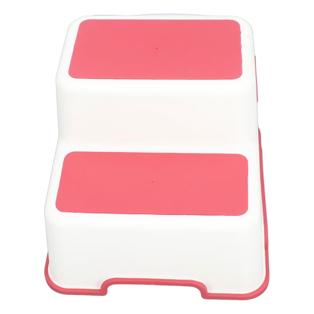 Toddler Step Stool, Multifunctional Step Stool Thickened Stable Plastic 2 Tiers Non Slip For Living Room