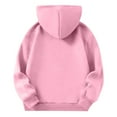 thumbnail image 4 of Garbnen Hoodie for Teen Girls Pink Long Sleeve Plus Size Oversized Sweatshirt with Pocket Fall Fleece Preppy Teens Girls Trendy Clothes 5-6 Years, 4 of 6