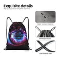 thumbnail image 3 of Kdxio v Print Drawstring Backpack Bag,Waterproof Draw String Back Sack, Gym Drawstring Bags Swim Bag For Unisex, 3 of 5