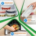 thumbnail image 3 of 10-Piece Superior Glass Food Storage Containers Set (5 Containers + 5 Locking Lids) - Stackable Glass Meal-prep Design, BPA-free Airtight Clear Locking lids with Vent Lids & Air Hole, NutriChef NCCLX5, 3 of 4