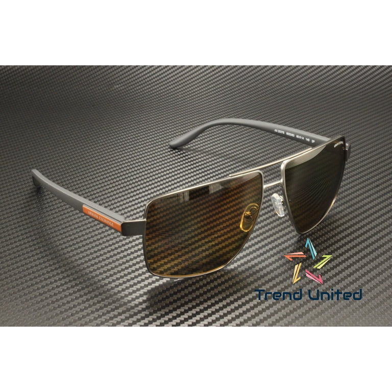ARMANI EXCHANGE AX2037S 600383 Mat Gunmetal Brown Polarized  display picture 1