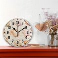 thumbnail image 2 of Yayeee 10" Wall Clock Battery Operated Quartz Round Silent Non-Ticking Home Decor, Pink Seashell, 2 of 6