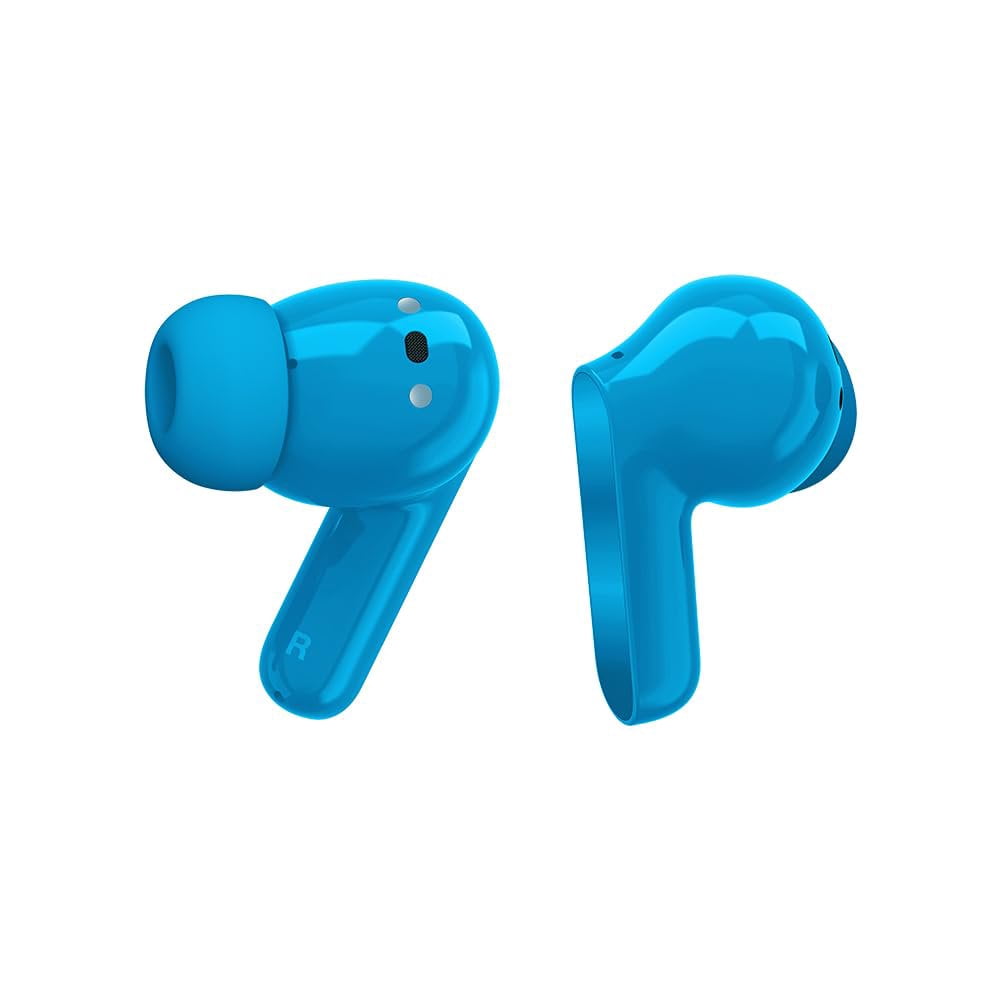 Motorola Moto Buds Bass XT2443-1 Dynamic ANC, Triple Microphone Array, Bluetooth 5.3, IP54 Water & Dust Resistant, Dolby Atmos Audio - Blue Jewel