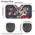 thumbnail image 4 of Yuyamidu Owl Car Windshield Shade American Flag Car Sunshades for Windshield Fashion Auto Sun Visor Protector Foldable Car Sun Shade Windshield for Big Sedan SUV Van, 4 of 7