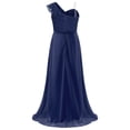 thumbnail image 2 of iEFiEL Kids Girls Juniors Ruched Flower Dress Sleeveless A-Line Chiffon Wedding Pageant Party Dress, 2 of 7