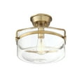 thumbnail image 4 of Trade Winds Gardner Semi-Flush Mount Ceiling Light in Warm Brass, 4 of 6