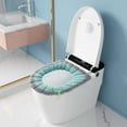 thumbnail image 4 of Zmeidao Toilet Seat Covers Pads, Soft Bathroom Toilet Lid Cover with Handle, Washable Universal Size, 4 of 6