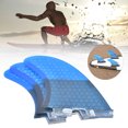 thumbnail image 4 of Surfboard Fins, Sturdy Surfing Accessory Fiberglass Surfboard Fin Three Fins Designed  For Vacations, 4 of 8