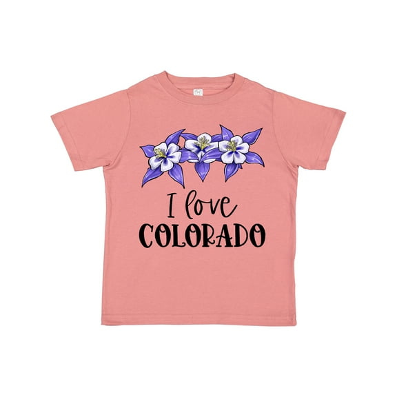 Inktastic I Love Colorado Columbine Flowers Boys or Girls Toddler T-Shirt