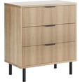 thumbnail image 1 of De madera 5-cajón cómoda chest con anti-tipping device y metal legs para hallway y entrada, 1 of 7