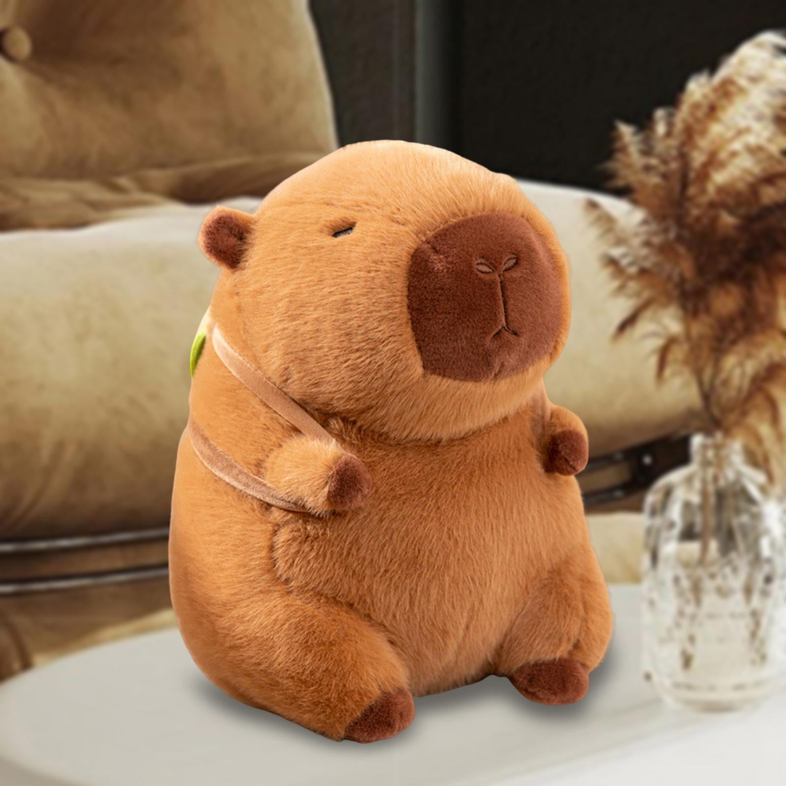LeeQinersw Adorable Capybara Stuffed Animal Cuddly Cartoon Plush Animal Doll Cute Plush Toy 33cm
