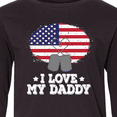 thumbnail image 4 of Inktastic I Love my Daddy Military Son Daughter Long Sleeve Youth T-Shirt, 4 of 5