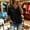 Black, variant on Cold Shoulder Tops for Women V Neck Half Sleeve Casual Cutout Summer T Shirts Fashion Loose Fit Basic Everyday Trendy Travel Vacation Blouses
