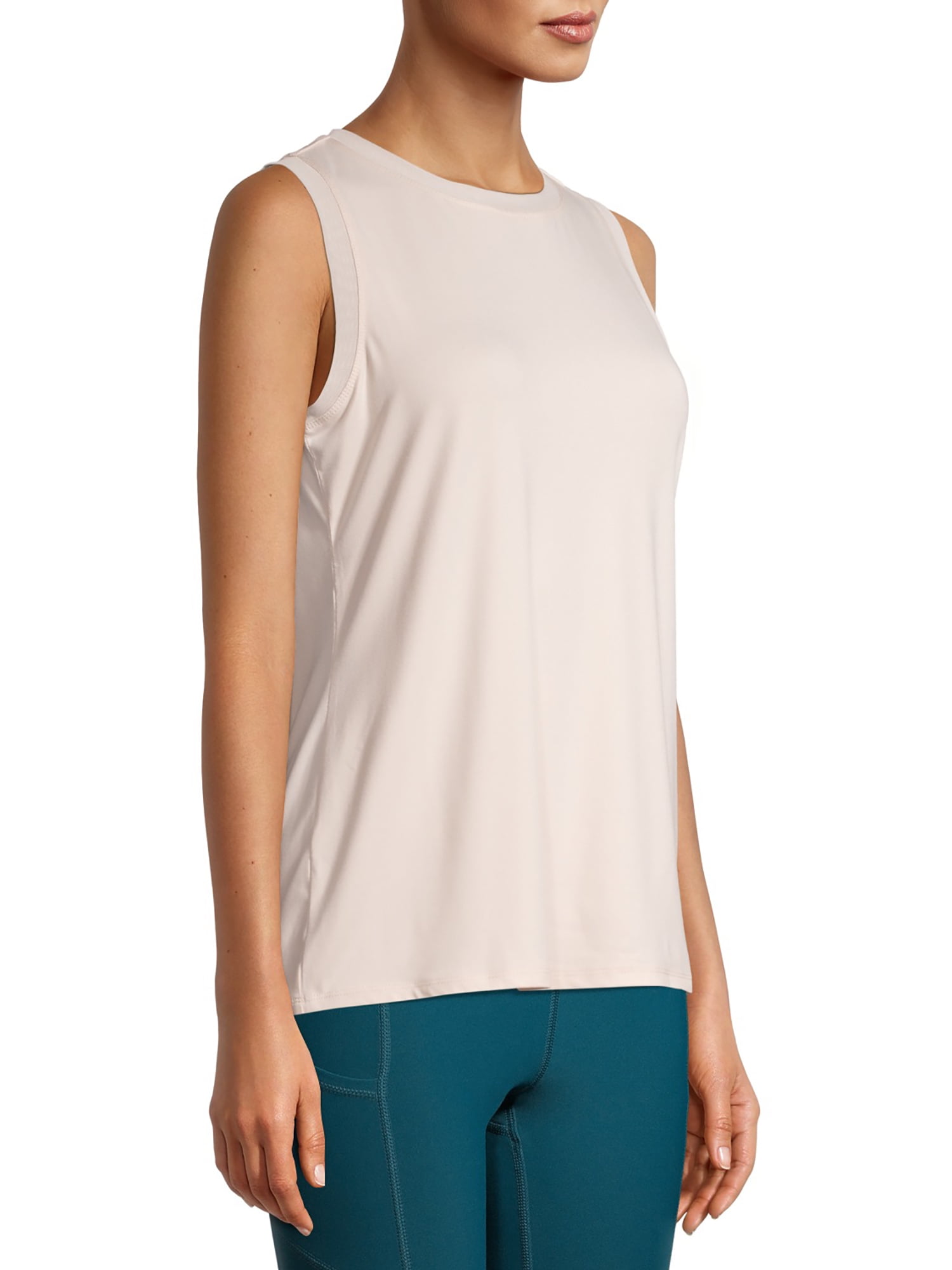 Apana Women's Active Tank Top with Mesh Trim