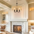 thumbnail image 7 of Briignite Boho-Chic 5-Light Rattan Chandelier – Hand-Woven Wicker Pendant for Modern Farmhouse Dining, Living Room, Kitchen Island, and Bedroom, 7 of 7