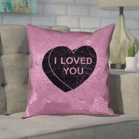 Brayden Studio Enciso I Loved You Heart Graphic Pillow Walmart Com