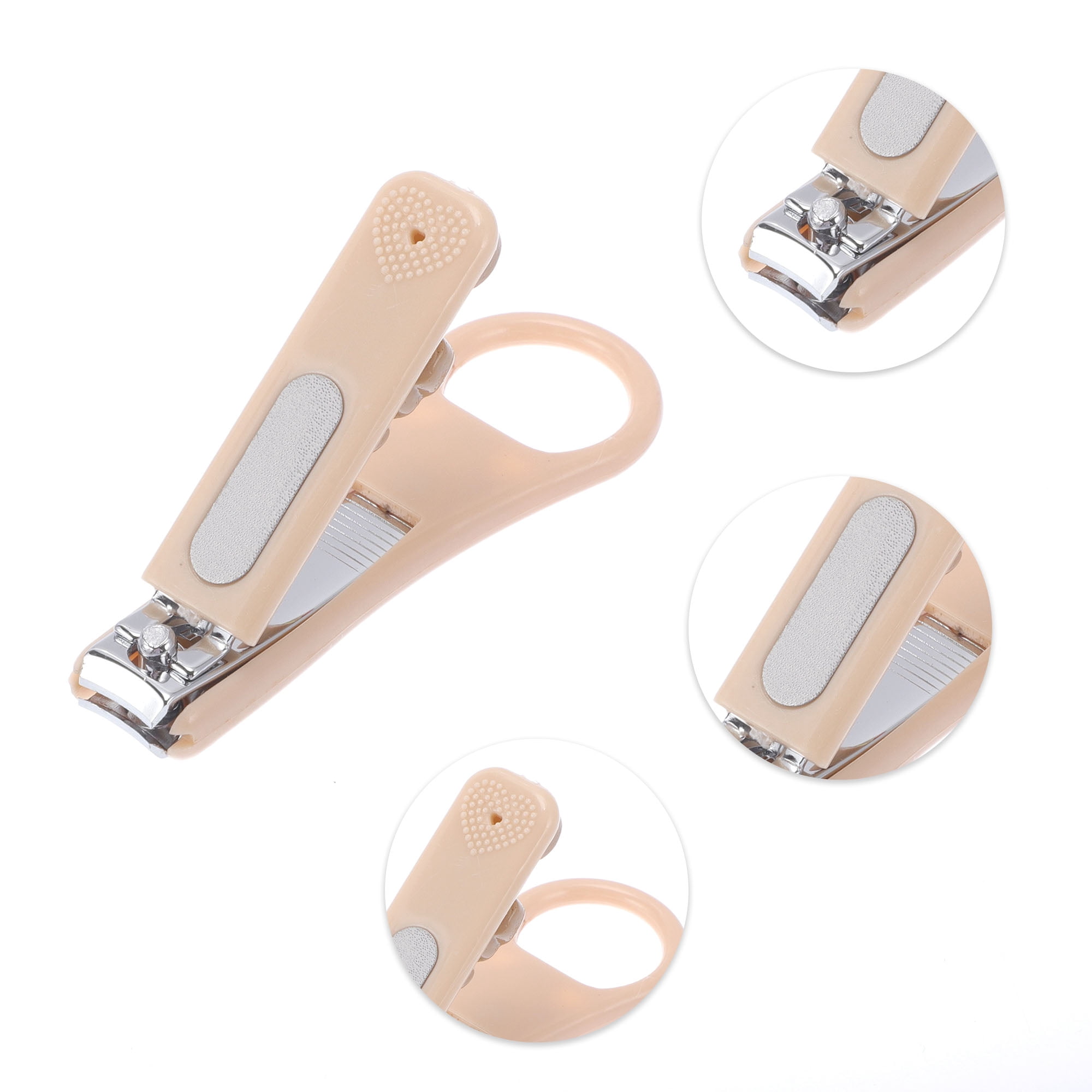 Unique Bargains Cartoon Pattern Nail Clippers 3.15"x0.98" 1 Pc Khaki