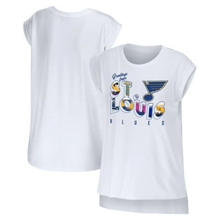 Men's Fanatics Branded Jordan Binnington Blue St. Louis Blues Team  Authentic Stack Name & Number T-Shirt 
