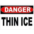 thumbnail image 6 of Man Cave Decor Warning Sign Danger Thin Ice Sign, Post For Safety During Bad Winter Weather Road Sign Business Sign 8x12 Inches Aluminum Metal Tin Sign Vintage, 6 of 6
