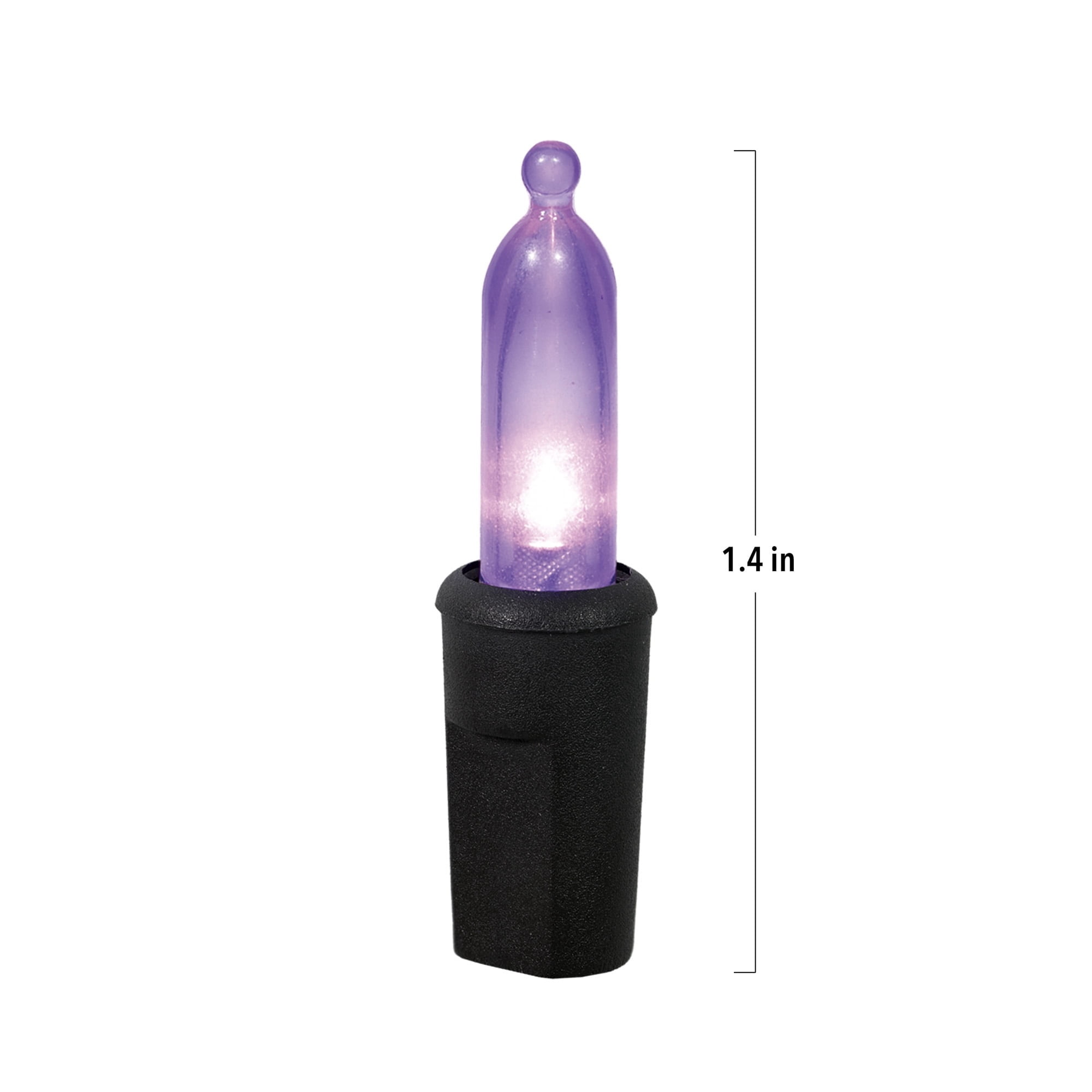 Indoor/Outdoor 100-Count LED Mini String Lights, Purple, 19.5', Halloween by Way To Celebrate