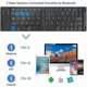 thumbnail image 5 of Double Folding Wireless Bluetooth Keyboard, Mini Wireless Keyboard Compatible With Ios Ipad, Android Tablet, Windows PC, Etc.-black, 5 of 5