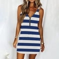thumbnail image 2 of Vestido sin mangas con tirantes estampados con cuello en V a la moda para mujer Pompotops  ghjkhdj4222, 2 of 5