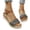A4-Black, variant on Espadrilles Wedge Sandals for Women Open Toe Dressy Platform Sandals Buckle Ankle Strap Stylish Wedges and Soft Footbed Woven Hemp Rope Sole Anti-Slip Summer Outdoor Beach Casual Wear,Black 39(US-7)