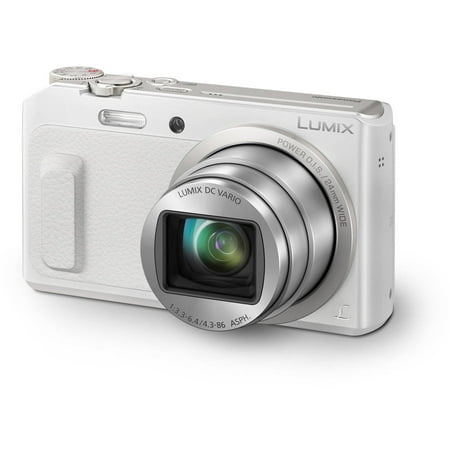 - Panasonic Lumix DMC-ZS45 - Digital camera - compact - 16.0 MP - 1080p - 20x optical zoom - Leica - Wi-Fi - white