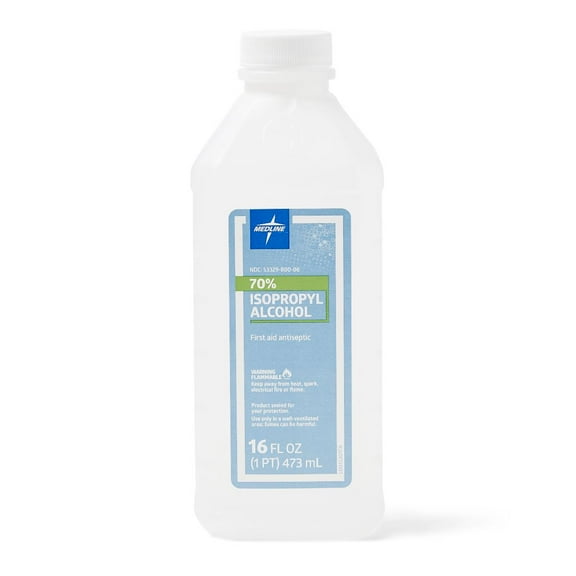 Medline 70% Isopropyl Rubbing Alcohol, 16-oz. Bottle, One