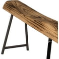 thumbnail image 3 of Banc d'Accent en Bois Sculpté Rustique Naturel pour Entrée, Intérieur et Extérieur, 3 of 7