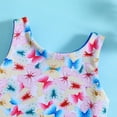 thumbnail image 5 of Summer Toddler Girls Cartoon Printed Two Piece Swimwear Reversible Swimsuit Bikini Set Long Sleeve Bathing Suit for Girls Girls Small Bikinis Little Girl Bathing Suits Girl Guard Swimsuit Swimwear, 5 of 6