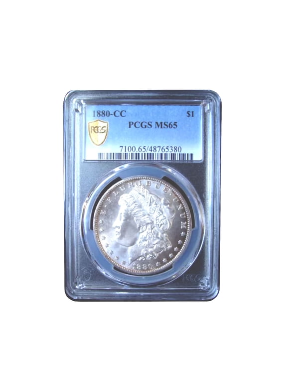 1880-CC Morgan Silver Dollar Coin MS65 PCGS Carson City Mint Uncirculated .7734 oz