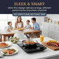 thumbnail image 2 of Elite Gourmet EIND57B SlimStore™ Induction Cooktop, Touch Controls, Ultra Thin 2" Profile, 10 Power Levels, Temps 140°F to 465°F, Fast Heat Up, Black, 2 of 9