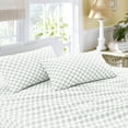 thumbnail image 3 of Sleepdown 100% Cotton Grey Percale Bed Sheet Set, Twin XL – Deep Pocket, 3-Piece, 3 of 8