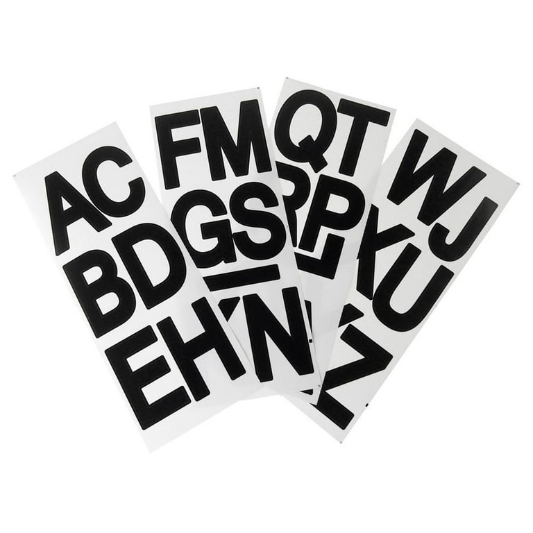Big Font Alphabet Letter Stickers, Caps, 3-Inch, 26-Count