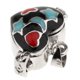 thumbnail image 3 of Collar con colgante de urna de recuerdo con esmalte abierto para cremación y corazón esmaltado. Negro, 3 of 9