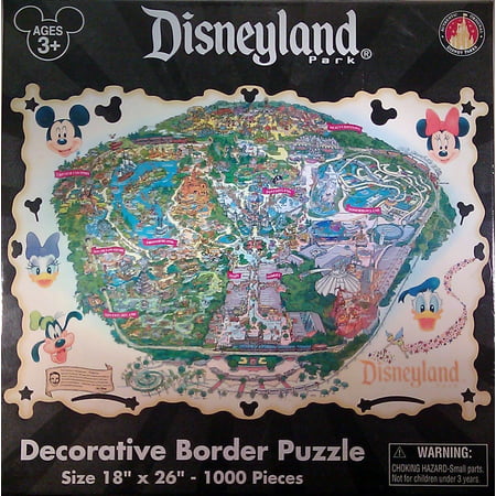 Disneyland Theme Park Exclusive Decorative Border Puzzle 1000 (Best Price On Disneyland Park Hopper Tickets)