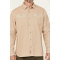 thumbnail image 3 of Lucky Brand Workwear Men's Solid Slub Canvas Long Sleeve Button-Down Work Shirt Khaki X-, 3 of 4