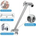 thumbnail image 3 of Chrome 10" Square Rainfall & High Pressure Stainless Steel Bath Shower head, 3 of 4