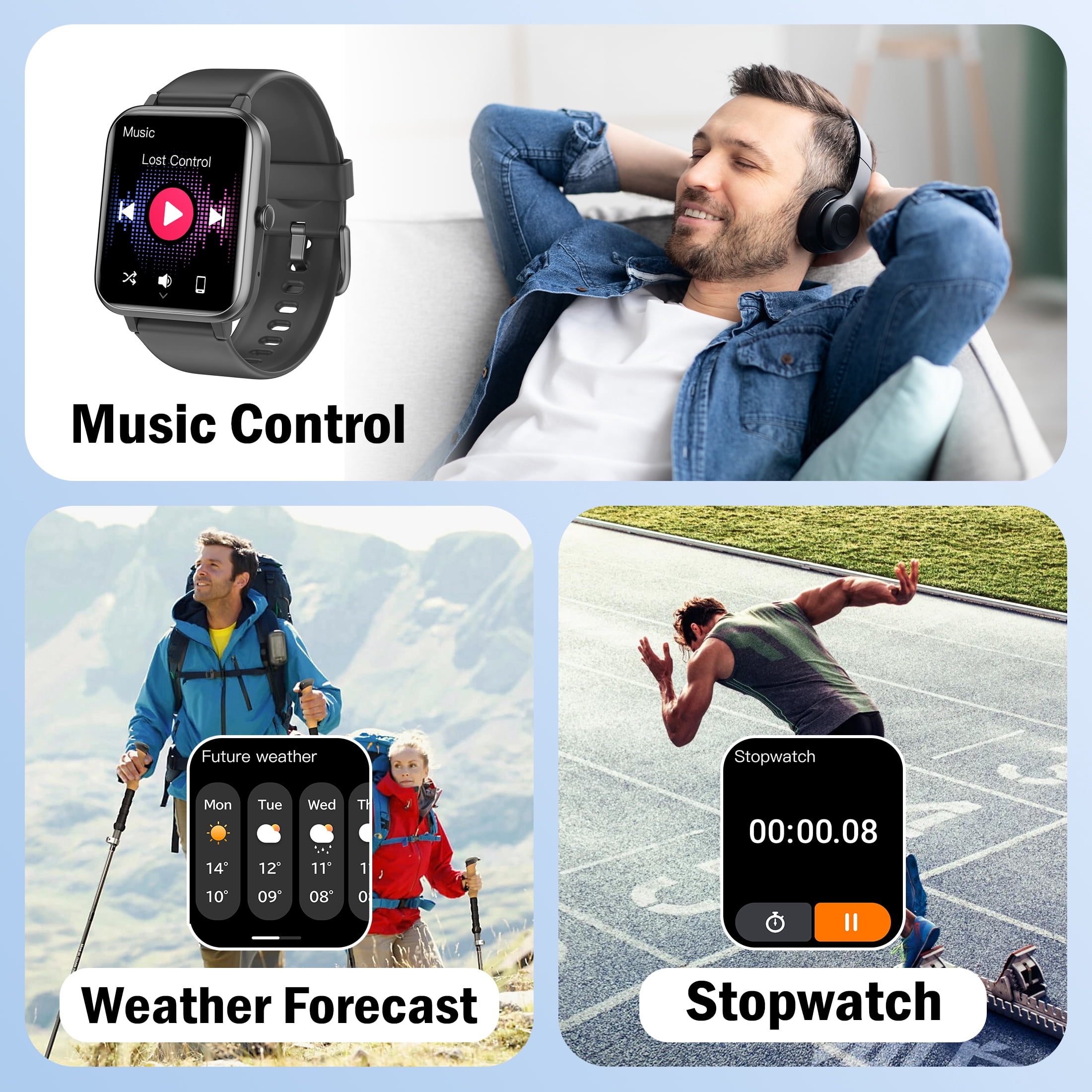 YAMAY Smart Watch Heart Rate Sleep Monitor, IP68 Kuwait Ubuy