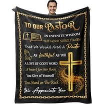 Pastor Appreciation Gifts Blanket 60" x 50" - Pastor Gifts for Men - Pastor Appreciation Gifts for Men - Gift for Pastor Appreciation Day - Unique Pastor Gifts - Best Pastor Appreciation Gifts