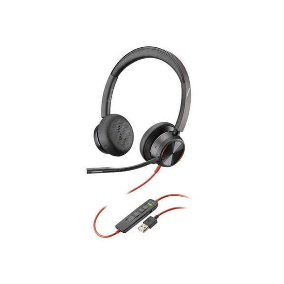 Poly Blackwire 8225 - Headset - on-ear - wired - active noise canceling - USB-A - Zoom Certified