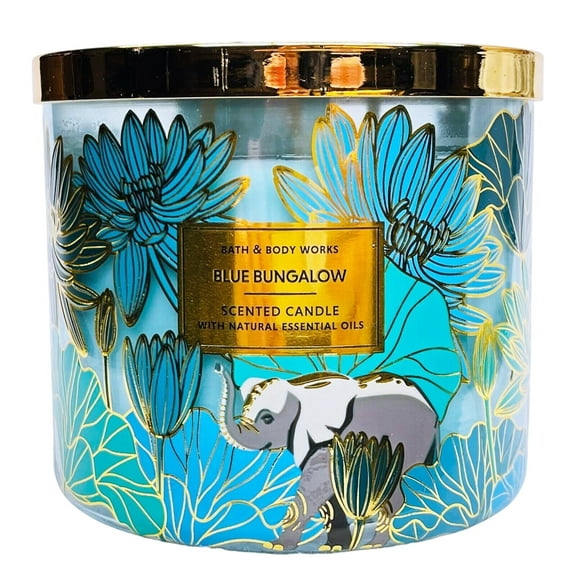 Bath and Body Works Blue Bungalow 3-Wick Scented Candle (14.5 oz / 411 g)