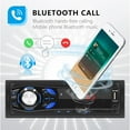 thumbnail image 6 of 12V Single 1 Din Car Stereo MP3 Bluetooth Player Radio FM Audio In-Dash Digital Display USB/AUX/TF Charging, 6 of 14