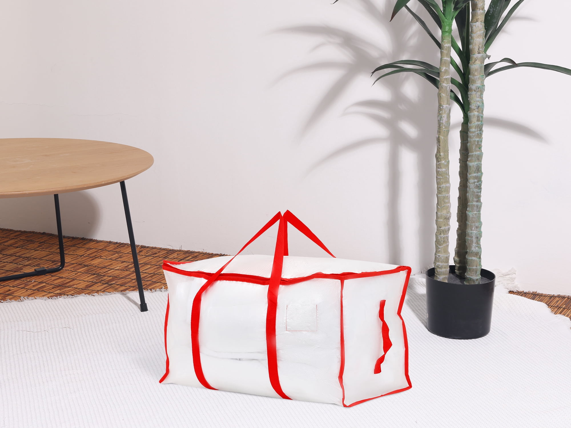 Unique Bargains 1 Pack Clothes Storage Foldable Storage Bags for Closet Organizers Red