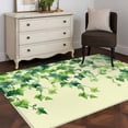 thumbnail image 3 of 3'x5' Rug for Living Room Bedroom, Country Leaves Washable Area Rugs Non-Slip Carpet Mats, Green Leaf Branches Vine Botanical Rustic Indoor Low Pile Area Rug Runner for Kitchen, Mudroom, 3 of 8