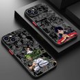 thumbnail image 2 of Funda de teléfono translúcida esmerilada de Anime One Piece para Apple iPhone 15 14 13 12 11 XS XR X 8 7 SE Pro Max Plus Mini, 2 of 5