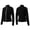 Black, variant on Bbyeadc Jackets for Women UPF 50+ Full Zip Lightweight with Thumb Holes Jackets for Running Hiking Workout Yoga Top,Royal Blue (L)