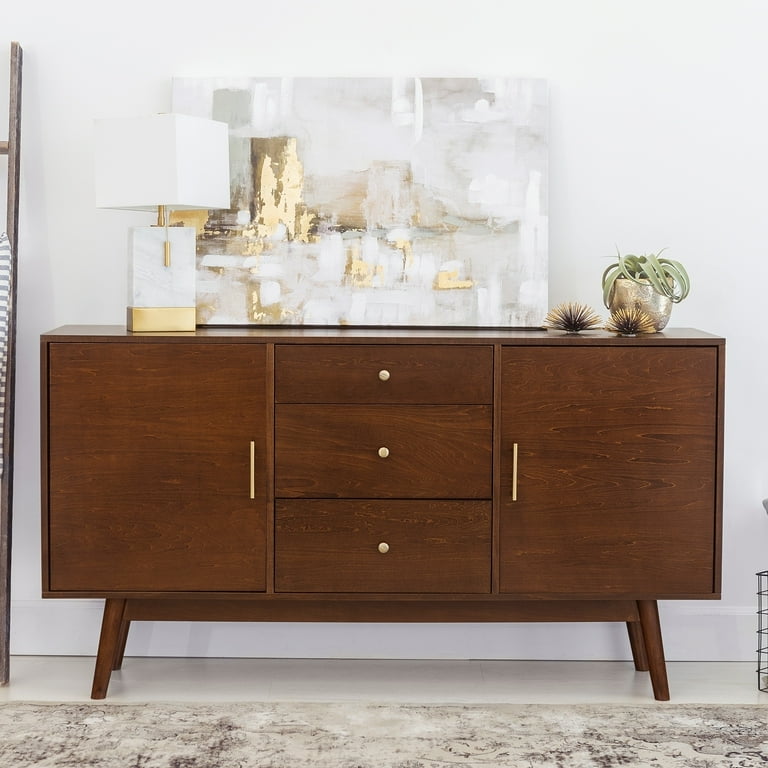 Carson Carrington Kjellerup 60 inch Mid century Wood TV Console Walnut