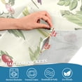 thumbnail image 5 of Yayeee Kitchen Curtains Tier Set of 2 Light Filtering 57"x24" Over Sink Window Panels, Purple Birds Teapots, 5 of 7